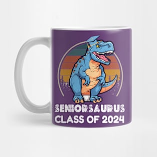 funny  senior 2024 vintage retro style class of 2024 graduation Mug